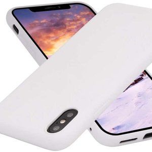 iPhone X silicone white phone case